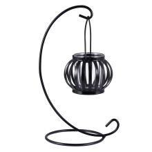 Bougeoir en fer noir style européen (1 pièce)