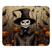 Alfombrilla de ratón antideslizante con diseño de espantapájaros de Halloween (8,3 x 9,8 pulgadas)