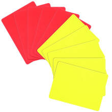 Voetbal Rode en Gele Kaarten PVC Scheidsrechter 30 stuks