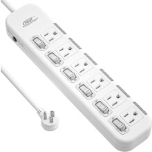 Multiprise parafoudre 6 prises 1875 W 1,8 m
