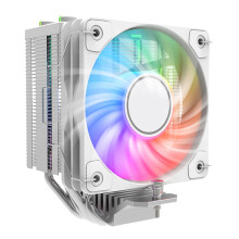 Jixopn Air CPU Cooler Branco com 4 Heatpipes, 10cm, PWM e ARGB para