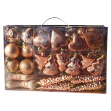 Boules de Noël à paillettes - 72 pièces