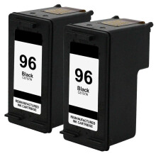 Cartuchos de tinta HP96 compatibles, paquete de 2, color negro, para Photosmart