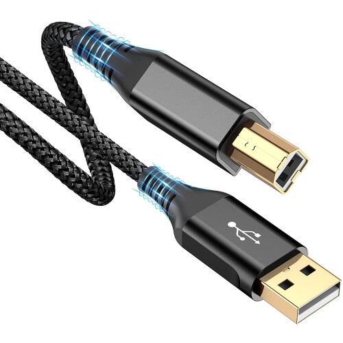 Kabel USB 2.0 pro tiskárnu USB-A na USB-B, 6 metrů