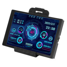 Monitor de temperatura de computadora IPS Mini USB Pantalla de 3.5 pulgadas