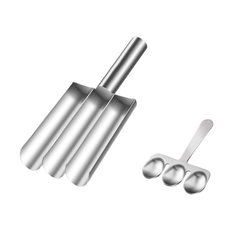 Rustfrit stål kødbolleform rund non-stick