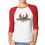 Dambomulls-Raglan-baseboll-T-shirt Stor 1