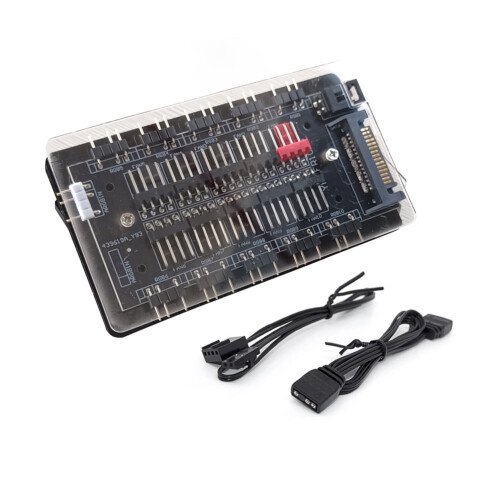 ARGB PWM Lüfter-Hub mit Temperaturregelung und
