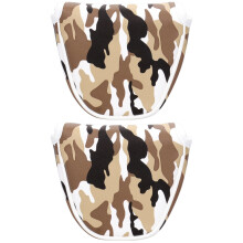 Waterdichte camouflage putterhoes, bruin, 2 stuks