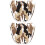 Waterdichte camouflage putterhoes, bruin, 2 stuks 1
