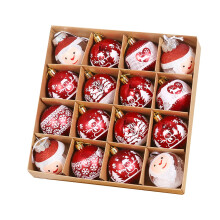 Décorations de Noël d'intérieur, boules de Noël, ensemble de 16 pièces
