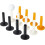 Rubberen golftees 3,39 inch (12 stuks) 1