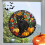Αυτοκόλλητα παραθύρου για Halloween με κρανίο και σχέδιο γάτας-κορακιού 12 τεμάχια 7