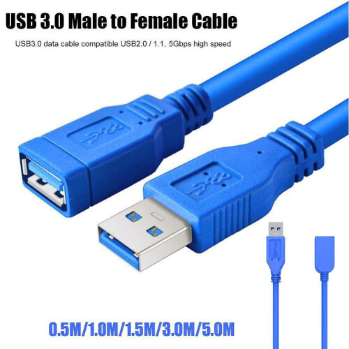 USB 3.0 Typ A hane till hona förlängningskabel 1