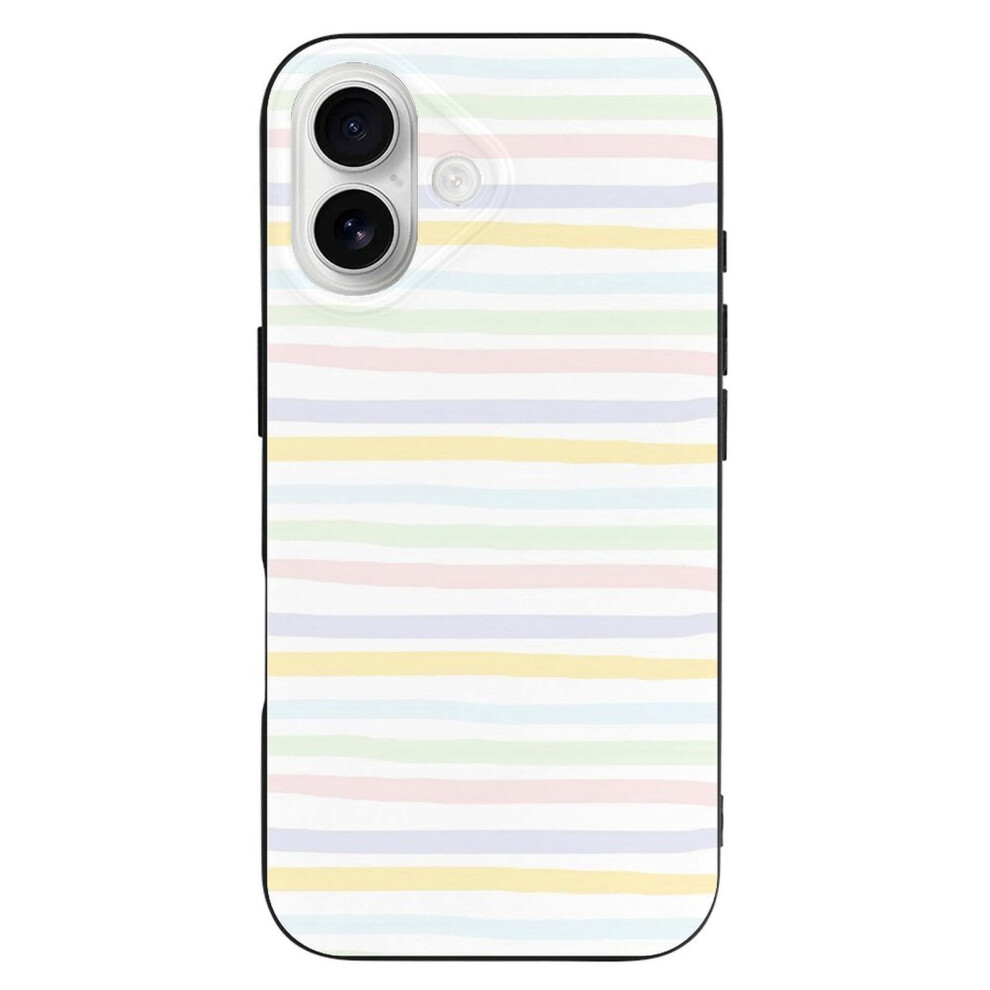 Tpu Iphone 16 Case Striped Ultra Slim Black 354484003935