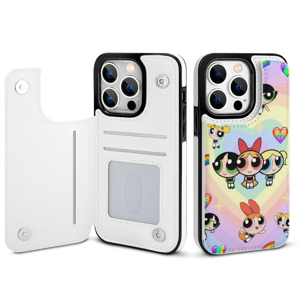 Powerpuff Girls Iphone 14 Pro Wallet Case Pu Leather Flip 354484003669