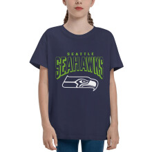 Seahawks Børne Kortærmet Fodboldtrøje med Logo, 1-pak