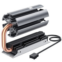 Dissipador de calor Titanium Nitro Flex para SSD M.2NVMe com ventoinha PWM de 30 mm