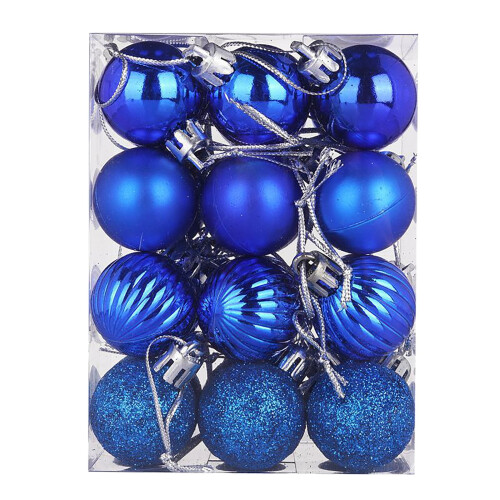 Staron Christmas Ornaments Blue 24-Piece Set 2