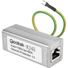 Protector contra sobretensiones Ethernet ST-NET para Gigabit PoE+ RJ45