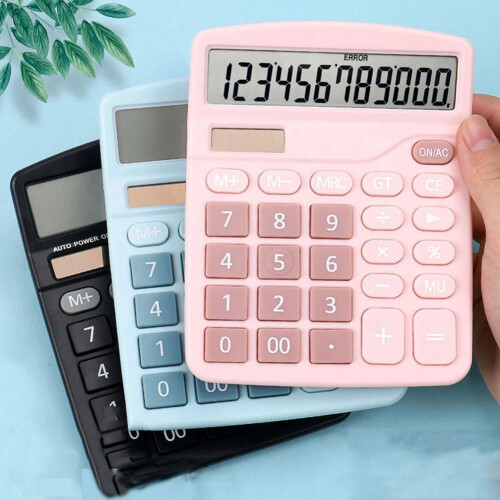 Calculadora eletrônica com tela grande de 12 dígitos 2