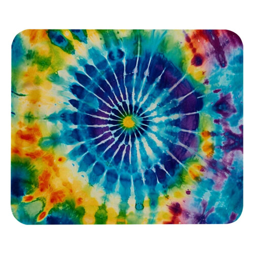 Πολύχρωμο κυκλικό tie-dye mouse pad 8,3x9,8 ίντσες αντιολισθητικό
