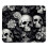 Mousepad com caveira cinza e base de borracha antiderrapante de 8,3 x 9,8 polegadas. 1