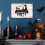 Venkovní kovová cedule Capino Halloween 12x8 palců 4