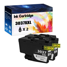 Cartuchos de tinta negra Brother LC3037XXL (paquete de 2)