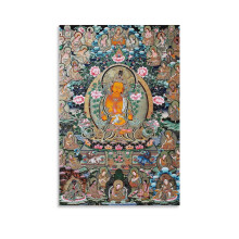 Stampa su tela del Thangka del Bodhisattva Manjusri, 20x30 pollici