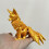 3D-printad rävactionfigur med rörliga leder 1