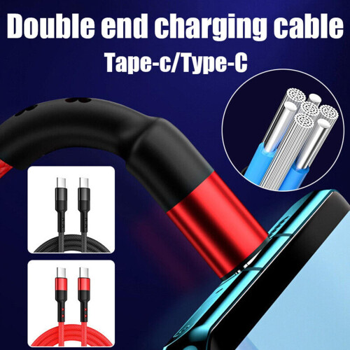 USB-C till USB-C snabbladdningskabel PD100W 1