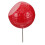 Placa marcadora de tee de golfe dourada com chanfro vermelho, 1 peça 1