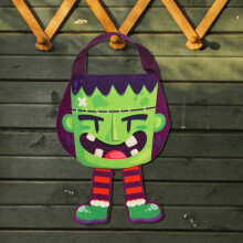 Halloween snoep draagtas, herbruikbaar, van non-woven materiaal, met dwergenpatroon