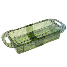 Panier d'égouttoir télescopique pour évier de cuisine, grande capacité