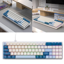 Jixopn K65 USB Wired Mechanical Gaming Keyboard Red Switch