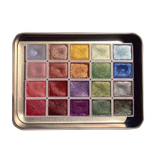 Mengzhiii Metallic-Aquarellset, 20 Farben