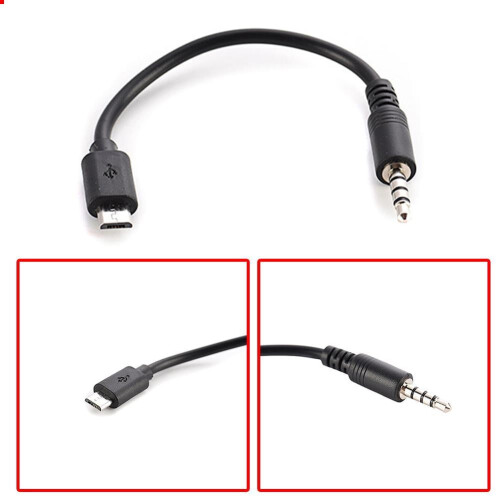 Καλώδιο ήχου USB Micro B σε 3,5 χιλ. για τηλέφωνα Android 1