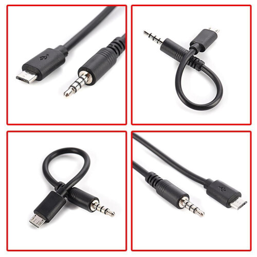 Καλώδιο ήχου USB Micro B σε 3,5 χιλ. για τηλέφωνα Android 2