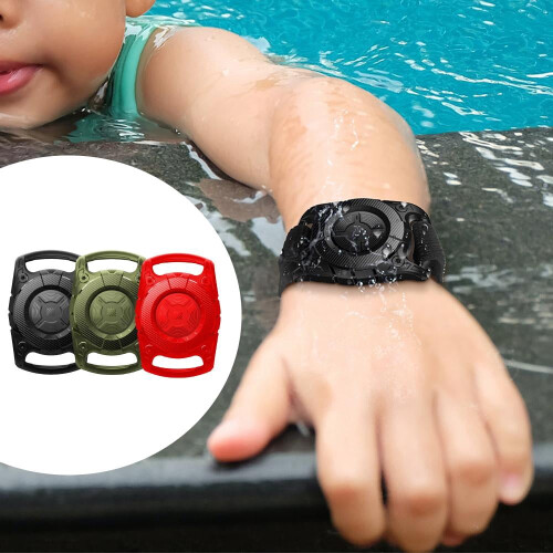 Funda protectora para parachoques AirTag con llavero 2