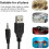 USB till 2,5 mm hane ljudkabel för Syncros E30Tool U3N1 5