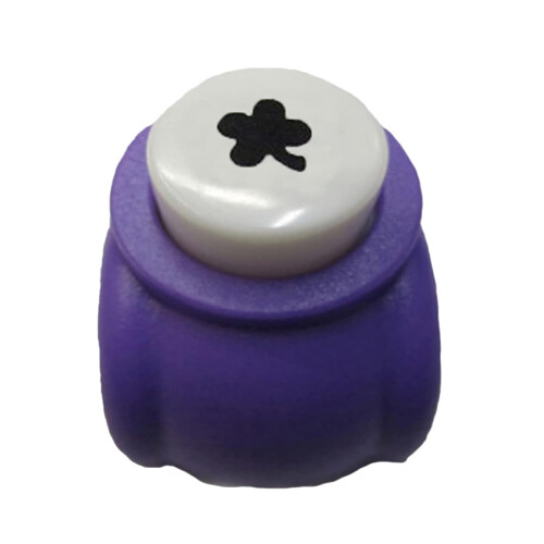 Kløverformet papirstempel til scrapbooking, 1 stk.
