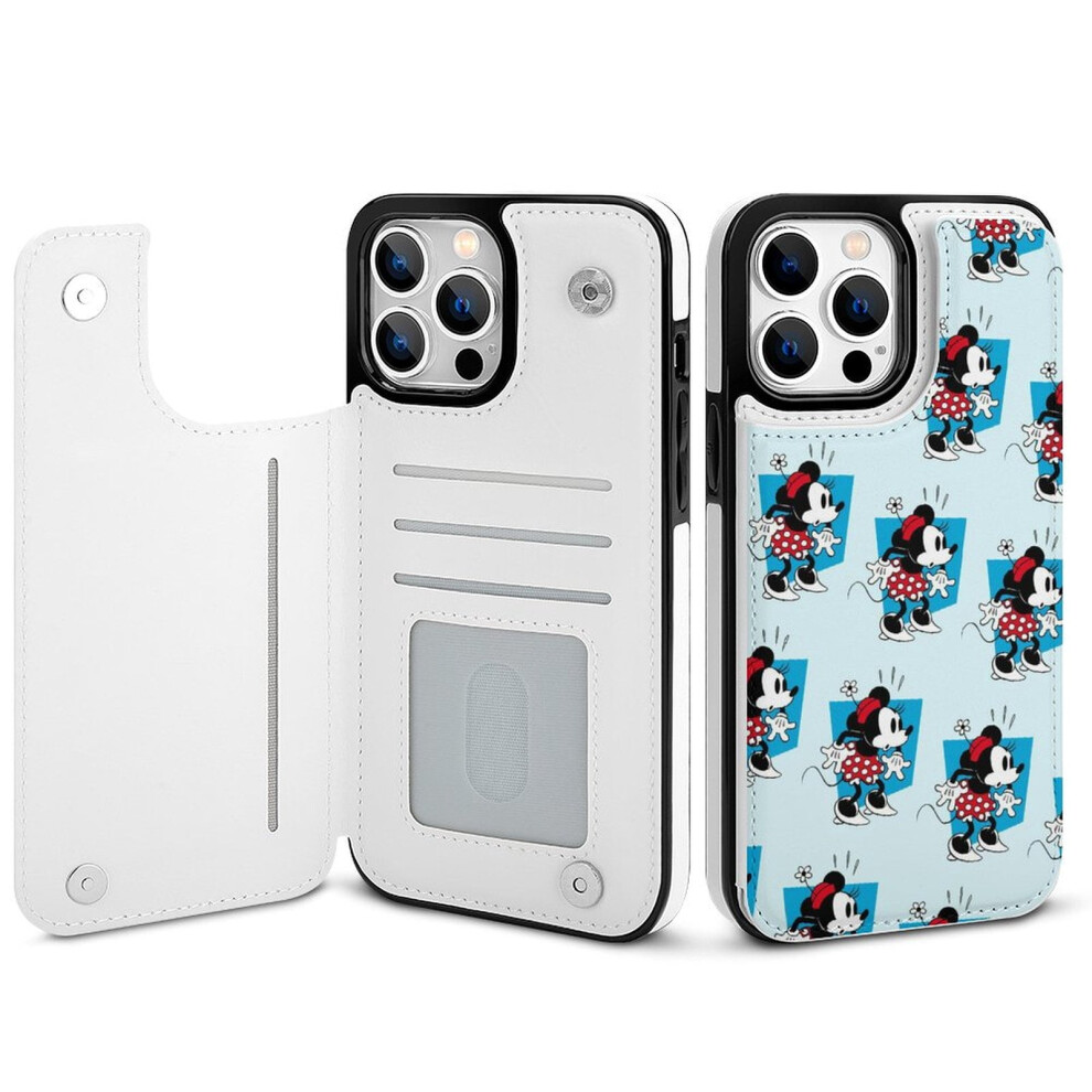 Mickey Mouse Iphone 14 Pro Max Wallet Case Pu Leather 354484010100