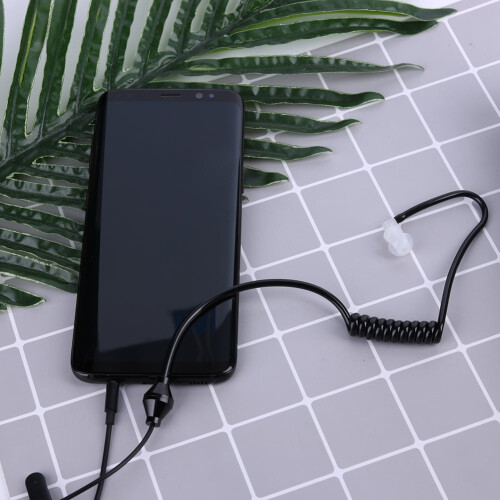 Jixopn 3,5 mm monoheadset med luftrør og silikone 1