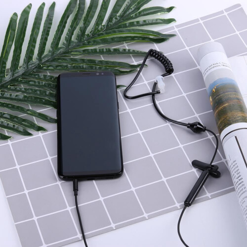 Jixopn 3,5 mm monoheadset med luftrør og silikone 2