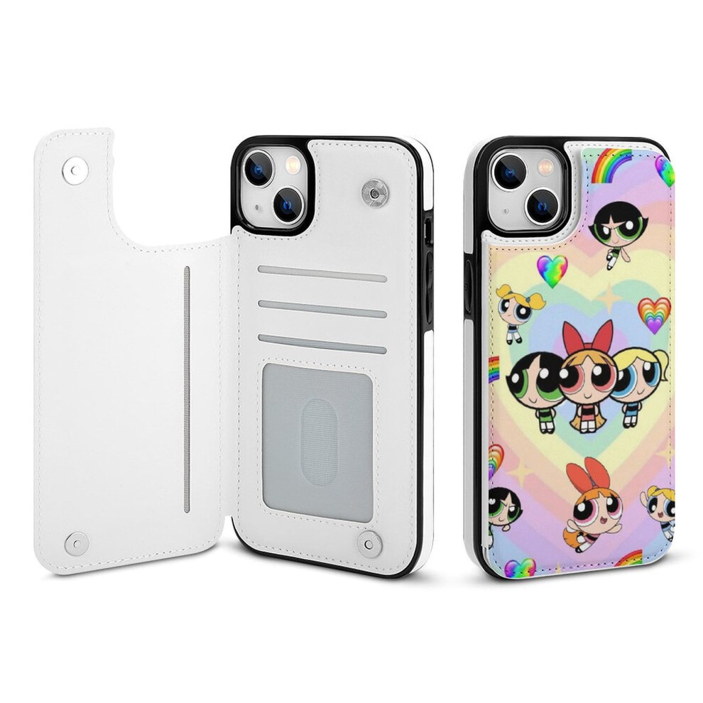 Powerpuff Girls Iphone 14 Plus Wallet Case With Card Holder 354484003676