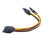 IDE Molex zu SATA Stromverteileradapter 1 zu 2 5