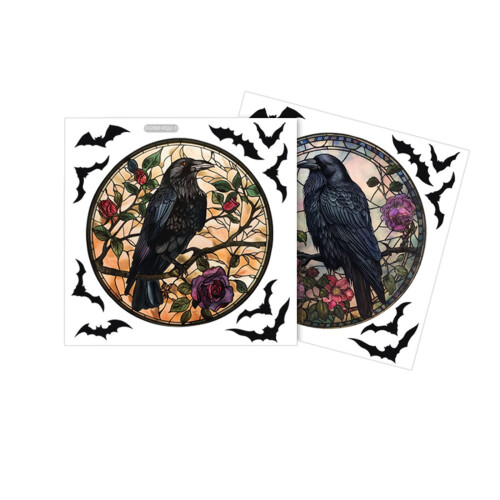 Αυτοκόλλητα νυχτερίδας για το Halloween για τοίχο και παράθυρο 2024 1