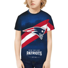 Patriots ungdom kortärmad tröja fotbollslogotyp