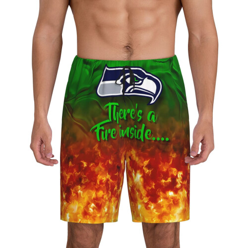 Seahawks korte herrepyjamasbukser med holdlogo